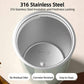 316 Stainless Steel Insulated Coffee Cup Vacuum Double-Wall Straw Cup, 300ml