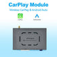 Wireless CarPlay module, front faceplate with multimedia interface and ports
