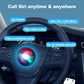 Car infotainment interface for voice assistant with steering wheel controls
