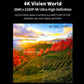 Dashcam 4K vision quality graphic with resolution comparison landscape images