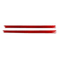 Red carbon-fiber style air vent trim strip with angled edge, 2-piece