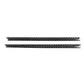 Black carbon-fiber style air vent trim strip with angled edge, 2-piece