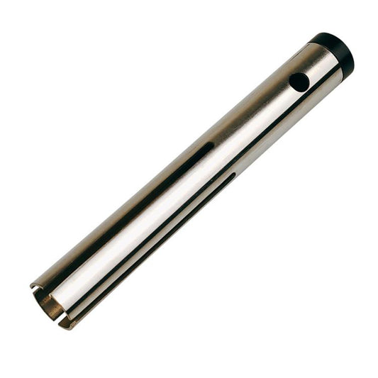 Metal expansion tool bar with black end caps and two parallel side slots