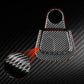 Red and black carbon-fiber ignition zone decal set with round ring insert