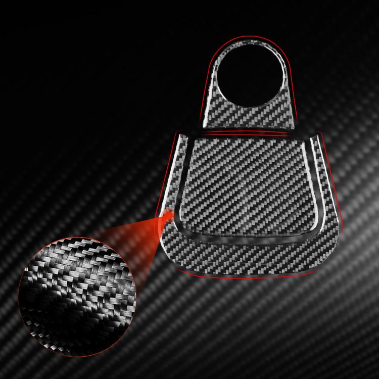 Red and black carbon-fiber ignition zone decal set with round ring insert