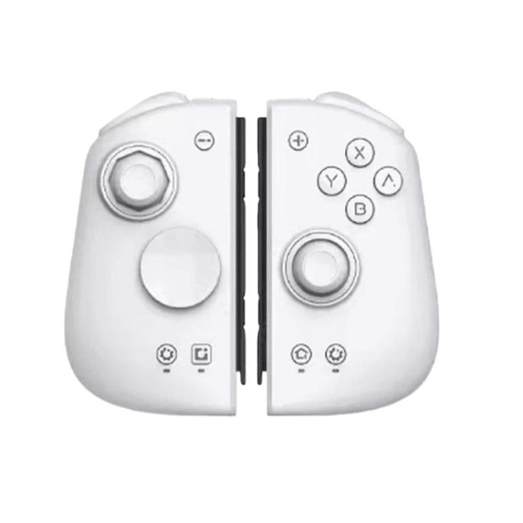 White split game controller with joystick and ABXY face buttons for Nintendo Switch