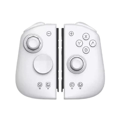 White split game controller with joystick and ABXY face buttons for Nintendo Switch