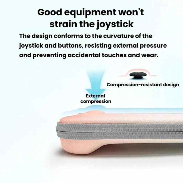 Compressed light blue storage case showing shock-resistant cushioning
