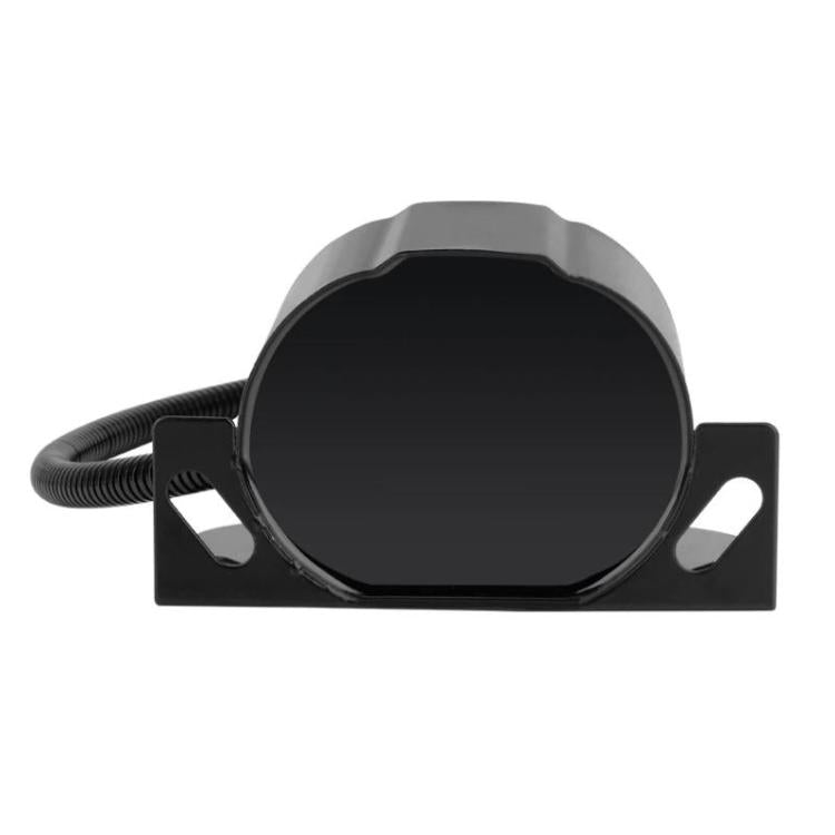 Black waterproof reversing buzzer horn on rectangular mount with attached cable