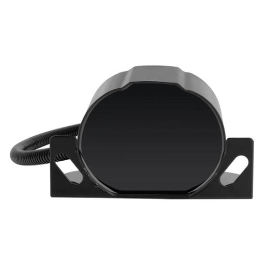 Black waterproof reversing buzzer horn on rectangular mount with attached cable