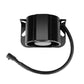 Black waterproof reversing buzzer horn underside view with mounting tabs and wiring