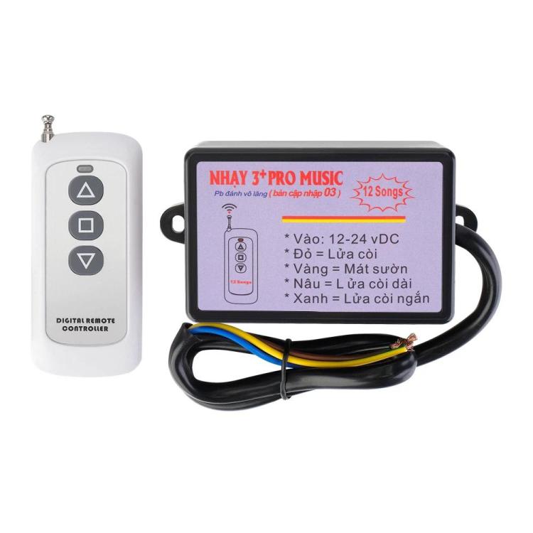 Twelve-tone Car Horn Control Box With Colored Light Control, 12 Sound, With Remote Control