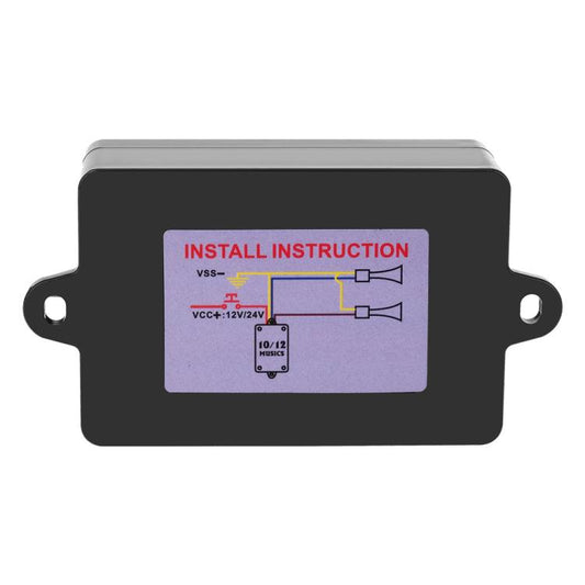 Twelve-tone Car Horn Control Box With Colored Light Control, 12 Sound, With Remote Control