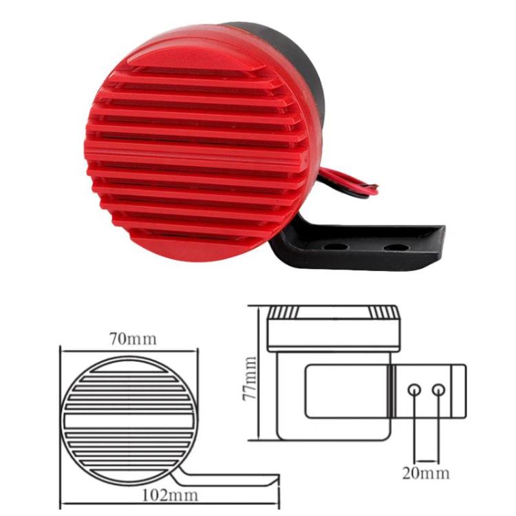 12-80V Voice Reversing Horn for Vehicles, 12-80V Beeping