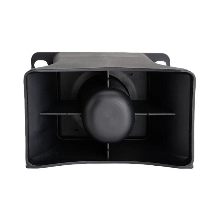 Waterproof reversing beeper alarm, black housing with front horn speaker