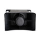 Waterproof reversing beeper alarm, black housing with centered round horn