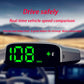 Solar-Powered Wireless Electronic Dog Speed Meter Head-Up Display, KM/H, MP/H