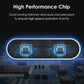Car speed HUD display front with glowing blue circuit design inside