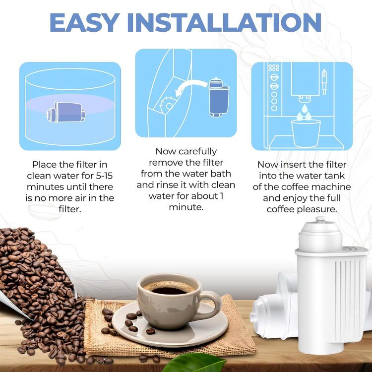 TCZ7003 Active Carbon Water Filter Replacement For Siemens / Bosch EQ Series / Panasonic NC-ZA1 Coffee Machines