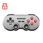 Wireless game controller top view with D-pad, twin joysticks, and ABXY buttons