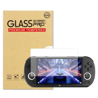 Tempered glass screen protector for handheld console, clear fit over display