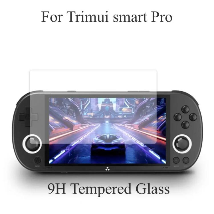 9H tempered glass screen protector for handheld console, clear overlay on screen