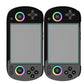 Screen protector tempered glass for two handheld consoles, covering the displays