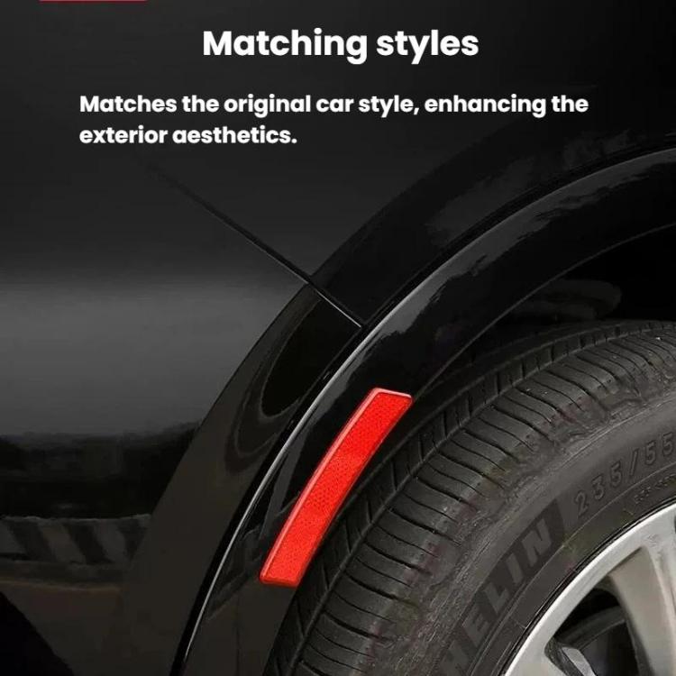 2pcs Universal Car Fender Reflective Sticker Body Warning Decal