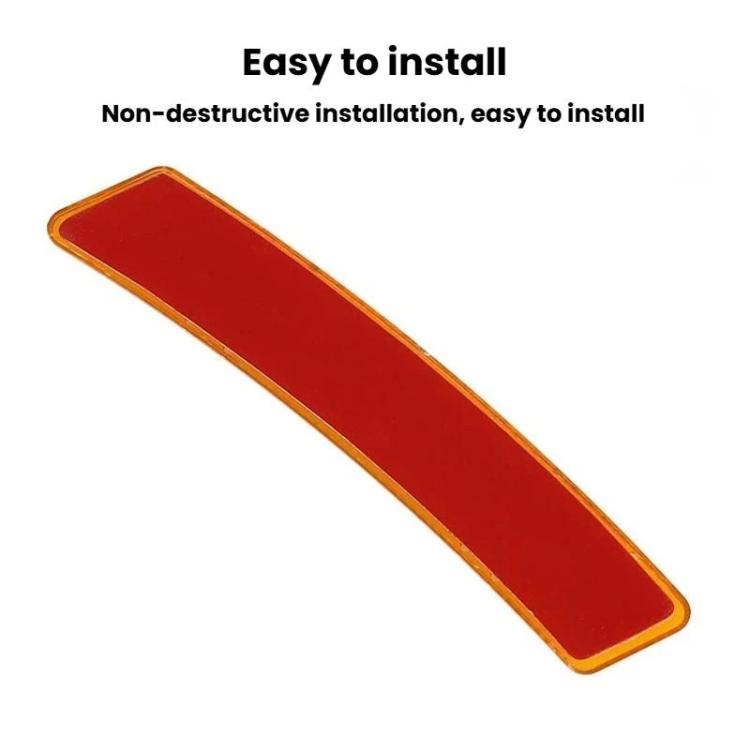 2pcs Universal Car Fender Reflective Sticker Body Warning Decal