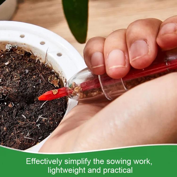 3pcs Garden Bonsai Syringe-Type Seed Planter Handheld Planting Seedling Tool