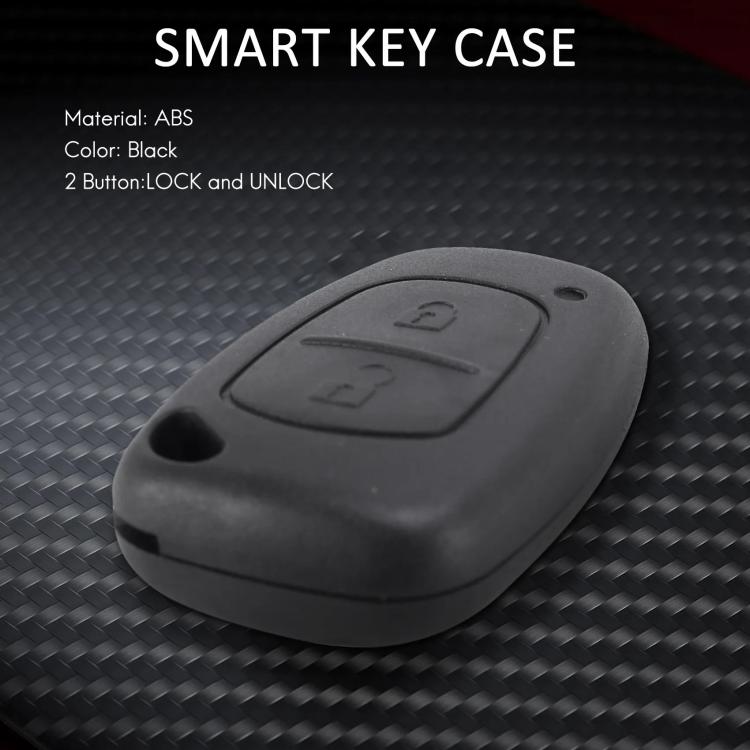 Black ABS smart key case with lock and unlock icon panel