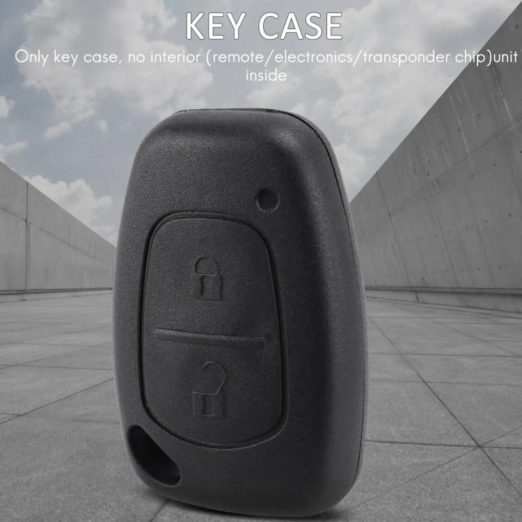 Black key fob case shell with lock and unlock symbol panel
