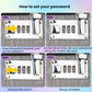 Combination Lock Anti-Theft Portable Card Holder Multifunctional Phone Wallet