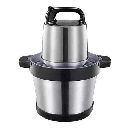 500W 6L Large-Capacity Stainless Steel Meat Grinder Multifunctional Garlic Chopper, EU Plug, UK Plug
