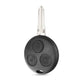 Black 3-button key fob case with metal key blade