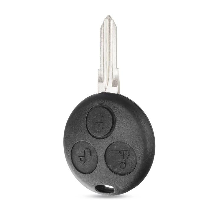 Black 3-button key fob case with metal key blade