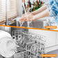 Stainless steel whisk attachment being washed, for handwash or dishwasher use