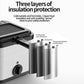 Electric deep fryer with stainless steel body and front handle