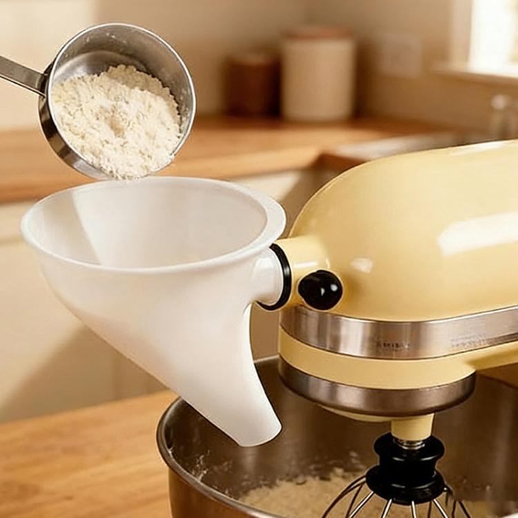Flour Funnel For KitchenAid 5 Quart Stand Mixer Attachment