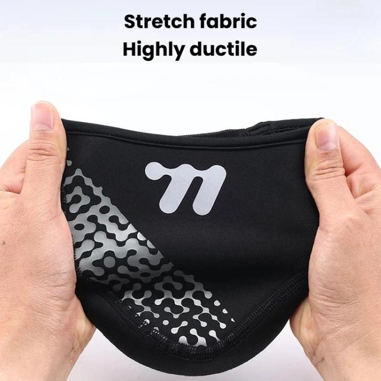 WEST BIKING black half-length cycling shoe cover with reflective diagonal logo panel