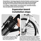 Expansion board installation steps for bike mudguard on front wheel