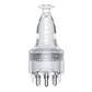 Clear scalp serum applicator with roller massage comb and multiple dispensing tips
