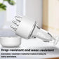 Clear and white scalp serum applicator with roller comb and dispensing tips