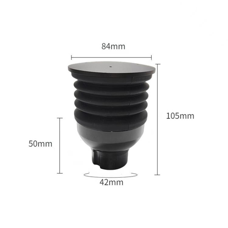 Bean hopper air blower attachment with size dimensions: 84mm wide, 105mm tall