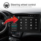 Car navigation screen with steering wheel control function setup