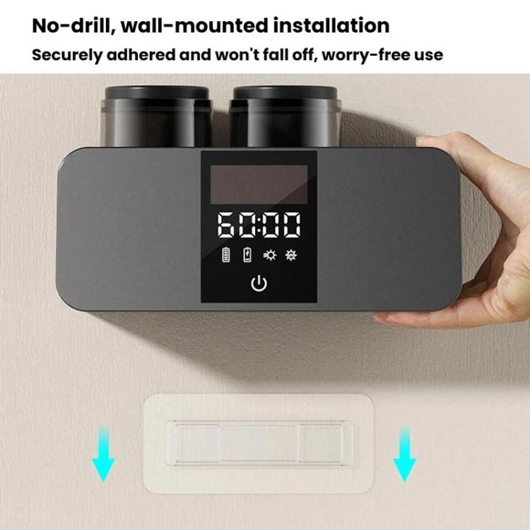 UV Sterilizing Smart Toothbrush Holder With Drying Function Wall-Mounted Mouthwash Cup Set