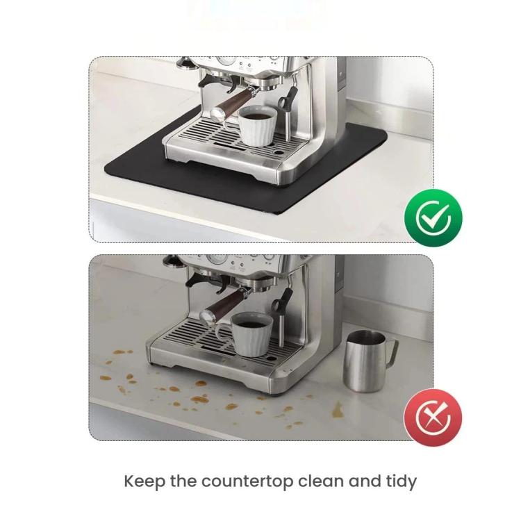 Coffee Machine Sliding Pad Absorbent Easy-Clean Design for Ninja, Breville Sage Small Espresso Machines