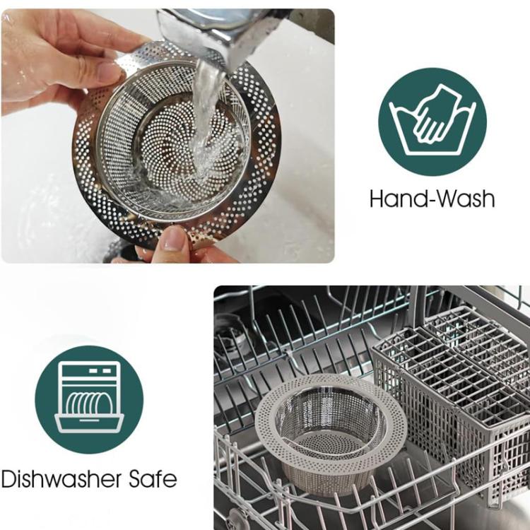 Rinsed stainless steel cone strainer filter, perforated mesh basket