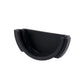Black espresso portafilter handle wall mount holder with open U-shaped slot