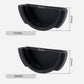 Black espresso portafilter wall mount holder dimensions for 51mm and 54mm